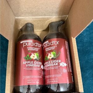 Pura D’or apple cider shampoo x2